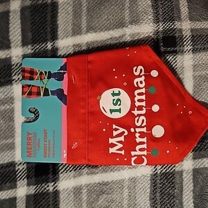 Pet bandana for 1st Christmas